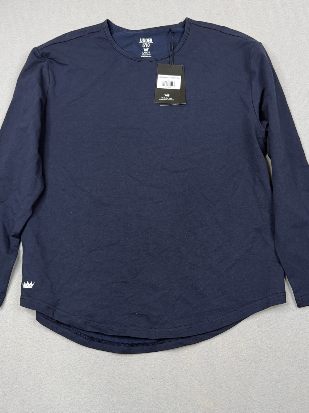 Under 510 Men's Large Navy Long Sleeve Athletic Stretch T-Shirt NWT